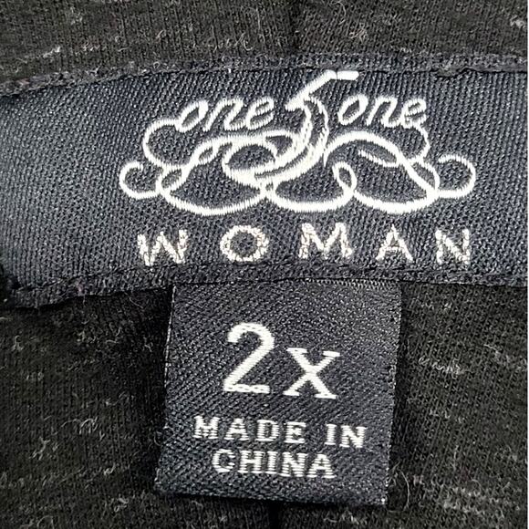 One 5 One Woman Black Leggings Plus Size 2X - Picture 4 of 6